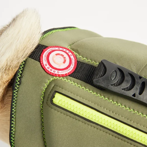 Neoprene Dog Life Jacket-Khaki - Image 7