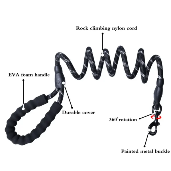 5FT Rope Leash w/ Comfort Handle - Image 2