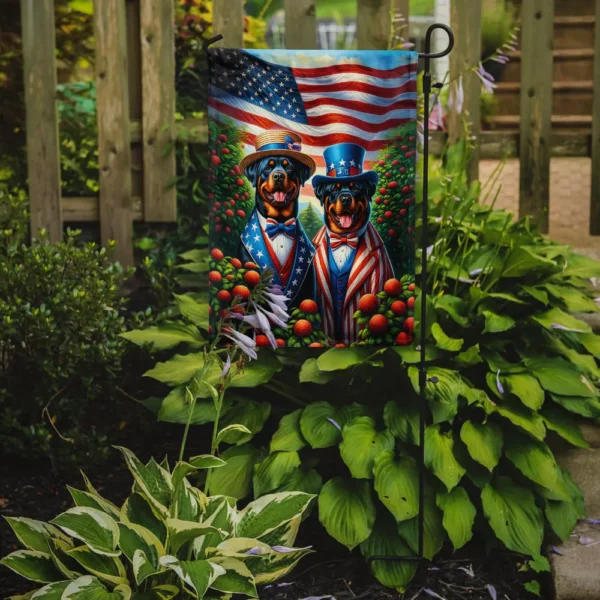 All American Rottweiler Garden Flag - Image 2