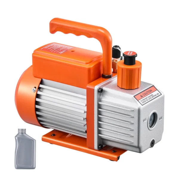 Vacuum Pump 3.5 CFM HVAC Single Stage Rotary Vane Vacuum Pump Oil Included - Image 8