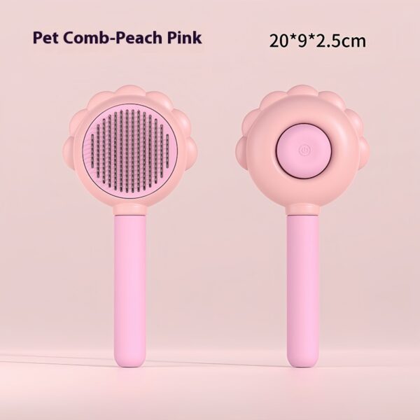 2 In 1 Self Cleaning Dog Brush Comb With Spray Pets Grooming Hair Remover Combs Brush Floating Hair Pet Grooming Brush Pet Products - Image 4