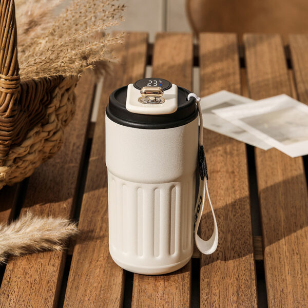 Smart Digital Thermal Bottle Portable Coffee Mug Stainless Steel Water Bottle In-Car Insulated Cup Keep Cold Vacuum Flasks 450ml - Image 5