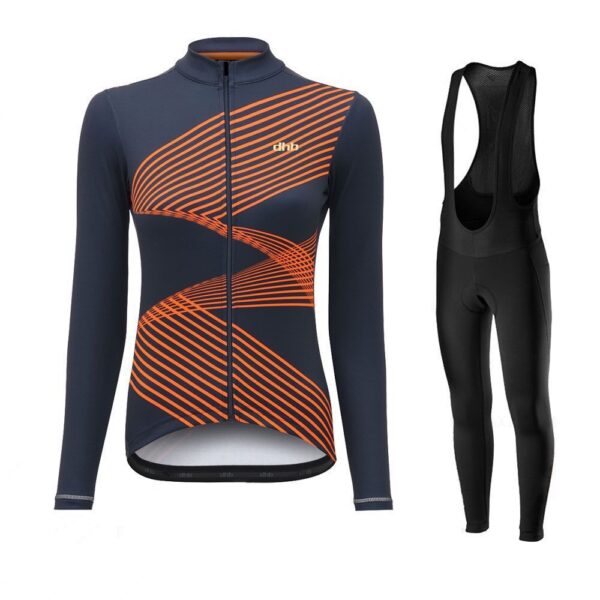 Spring And Autumn Long-sleeved Cycling Wear Suit Women's Road Bike Mountain Bike Cycling Wear - Image 2