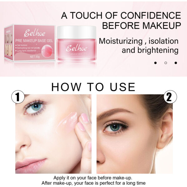 EELHOE Base Gel For Makeup, Pre-makeup Moisturizing And Firming Skin Isolation Base Concealer Cream - Image 4