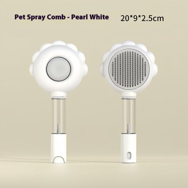 2 In 1 Self Cleaning Dog Brush Comb With Spray Pets Grooming Hair Remover Combs Brush Floating Hair Pet Grooming Brush Pet Products - Image 2