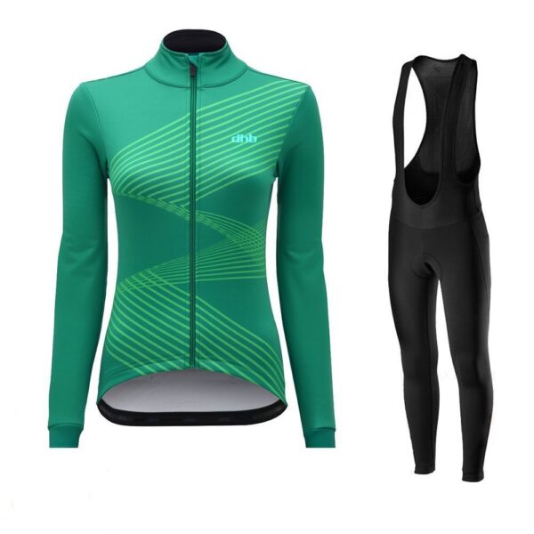 Spring And Autumn Long-sleeved Cycling Wear Suit Women's Road Bike Mountain Bike Cycling Wear - Image 3